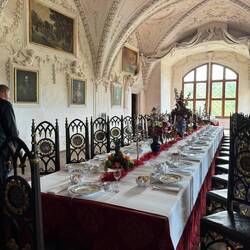 Der Rittersaal für besondere Empfänge.