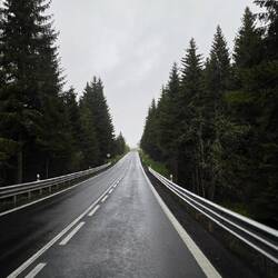 Solche Straßen sind natürlich sehr angenehm zu fahren