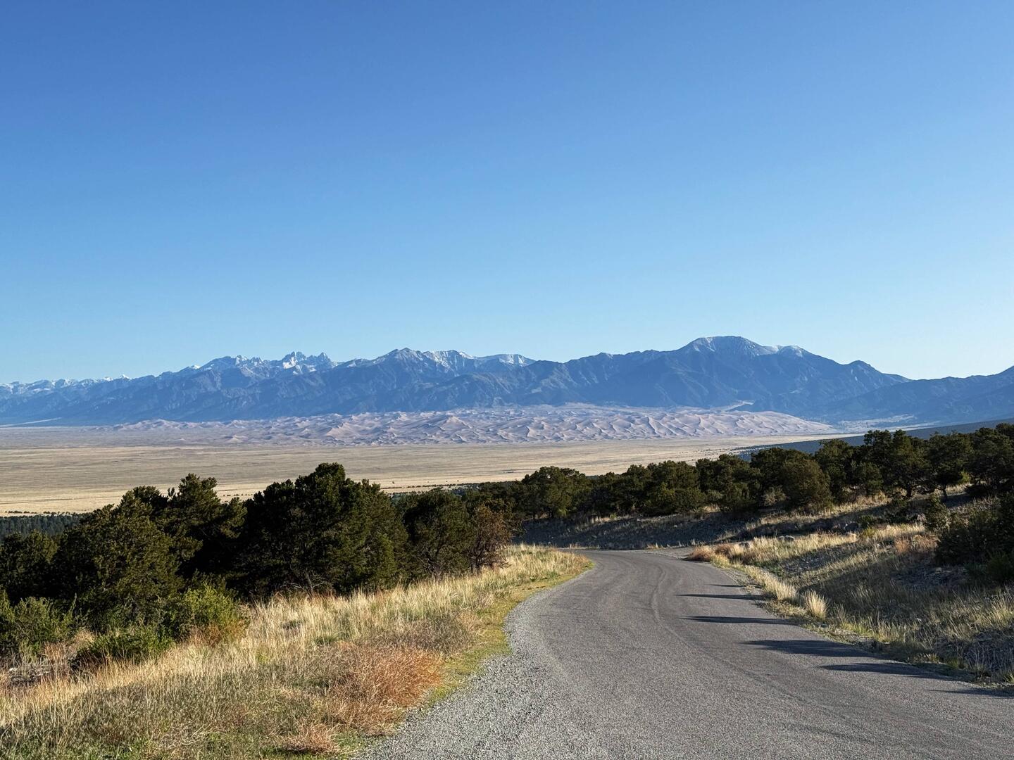 Great Sand Dunes, view from Zapata Falls Road
