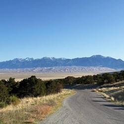 Great Sand Dunes, view from Zapata Falls Road