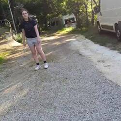 1. Mal Badminton für Ami. Gar nicht so übel