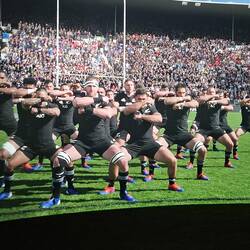 Filmed haka at the All-Blacks Experience.
