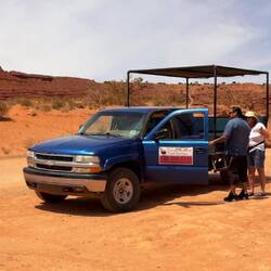 In diesem Jeep haben wir uns durch das Valley chauffieren lassen