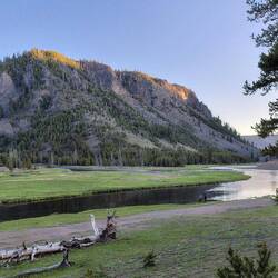 Abendstimmung am Campingplatz