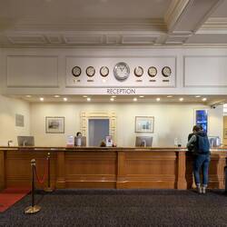 mit Rezeption. Nach dem Auschecken der letzte Gang ans Wasser.