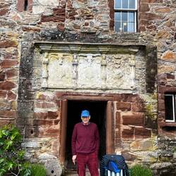 John Mackenzie, 5th Earl of Cromartie. Wedding stone across the doorway