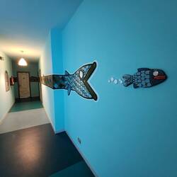 The hallway to my hotel room.