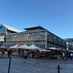 Dijon market, right in the middle of the old town.