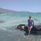 Nancy at Elafonissi beach