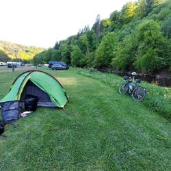 Unser Zeltplatz an der Kyll