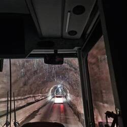 Inside the tunnel