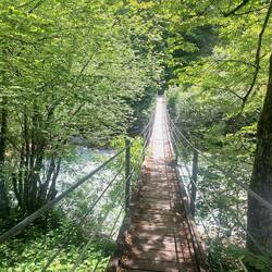 Brücke am CP über die Koritnica