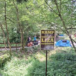 In der Gostilna essen wir heute Abend Forelle