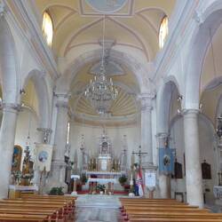 Inside the church