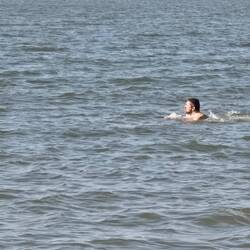 Marc geht tatsächlich schwimmen