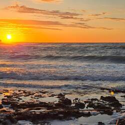 Ostuni beach sunset