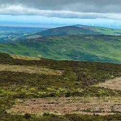 The view north. This is what we have walked so far from Prestatyn on the coast
