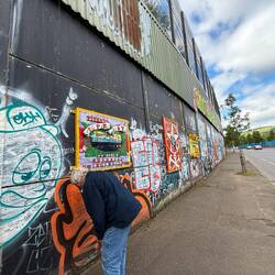 "Peace wall" (more like keeping the peace?)