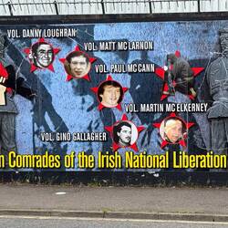 Mural in a Belfast Catholic neighborhood