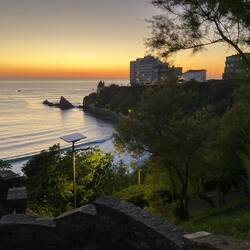 Sunset walk after dinner