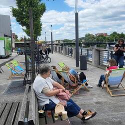 Pause an der Donau.