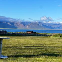 But the sun comes out later (view from tent)