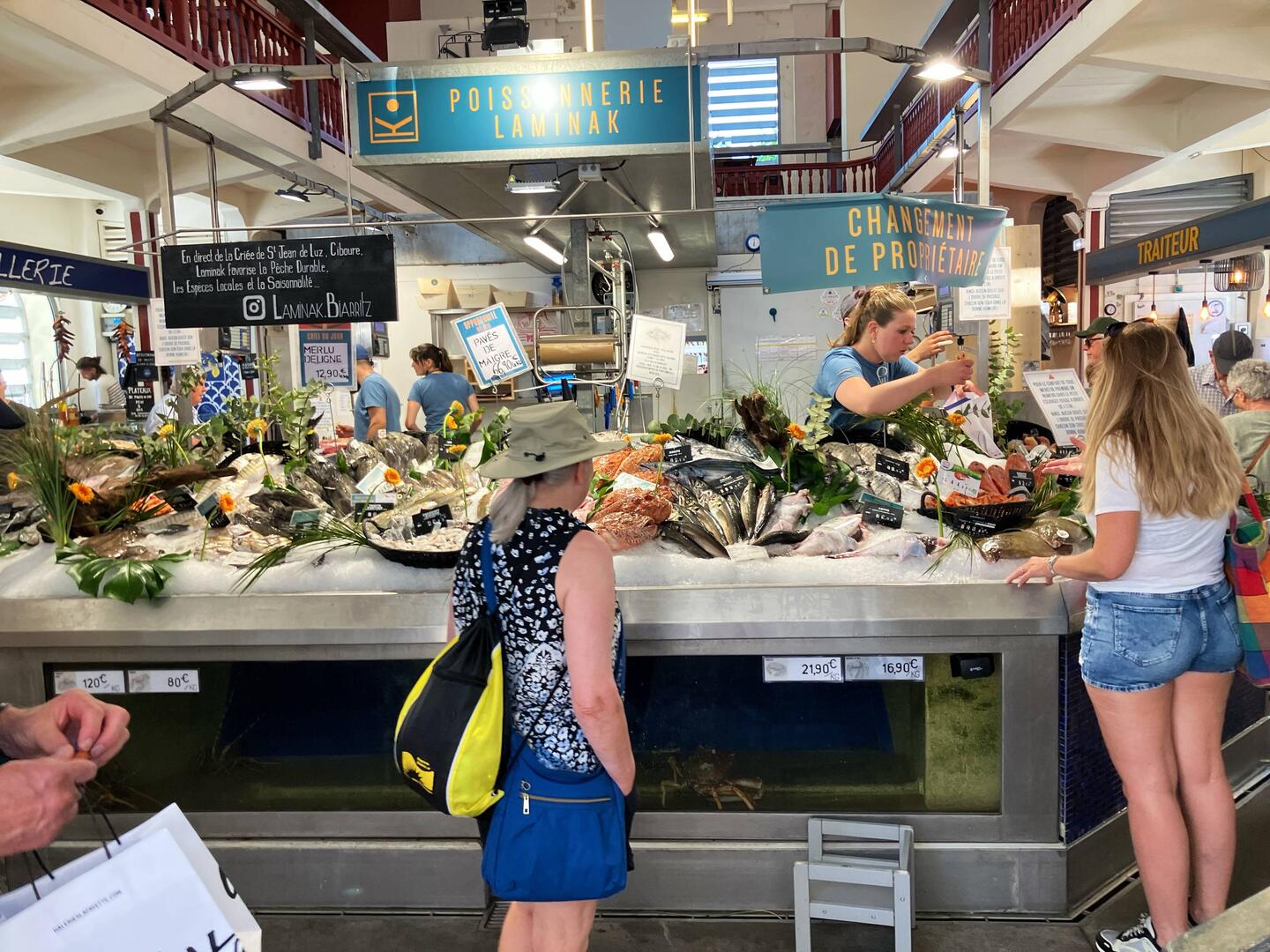 Les Halles poisson market.