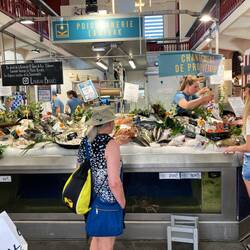 Les Halles poisson market.