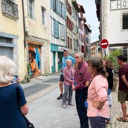 Green shutters marks a farming family, blue seafarers, oxbow red