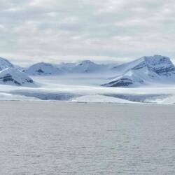 The smaller glacier