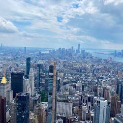 Blick Richtung Lower Manhattan / One World Trade Centre