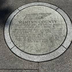 All 95 counties of TN are depicted on the sidewalk of the east side of the mall!