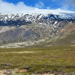 This is Snaefellsjökull. Its a bit shy