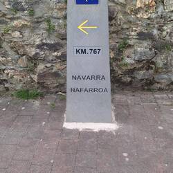 Distance left to walk to Santiago de Compostella...in case I forgot how far it is!!