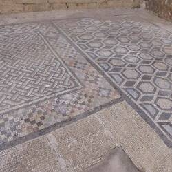 Mosaic in street