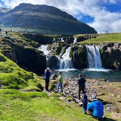 The waterfall had to be shared...