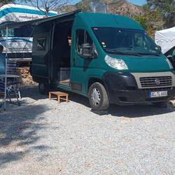 Auf dem Campingplatz angekommen