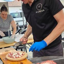 ... Pulpo traditionell ... mit Paprika und Olivenöl ...