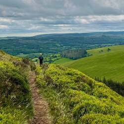 View south from the Clywdian Hills