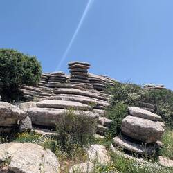 Gestapelte Fels -Scheiben.😂