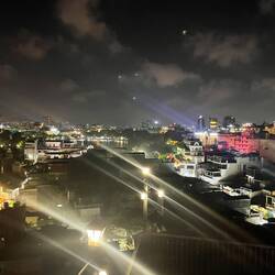 Rooftop at night