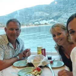 Last supper with Lisa and Jordan