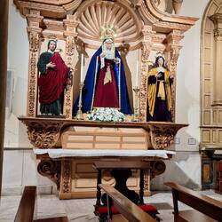 Ornate statutes are a feature in most churches