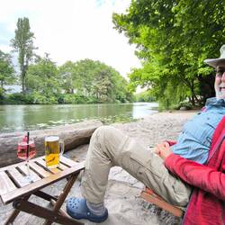 Entspannen am Neckar in Heilbronn.