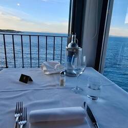 Pretty romantic dining location for one!