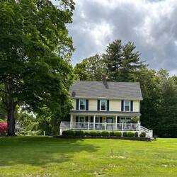 A house near the railroad track