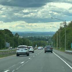 Sometimes you could glimpse civilisation in the distance...