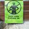 Lol...we all had to wonder why they needed a sign?!! Probably pilgrims taking off shirts in the heat