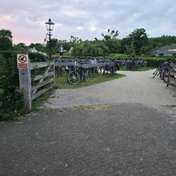 Parkplatz für Fahrräder