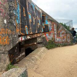 Der Bunker sogar mit Flak